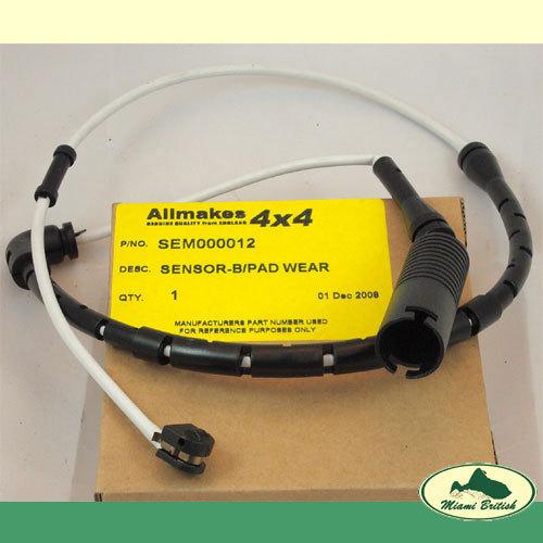 Land rover front brake pad wear sensor range 03-12 sem000012 all makes