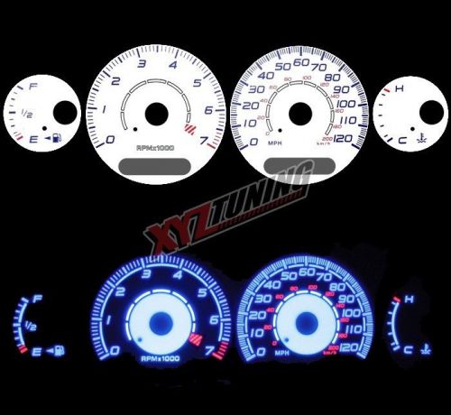 Blue reverse el indiglo glow white gauge face for 98-04 intrepid / 300m