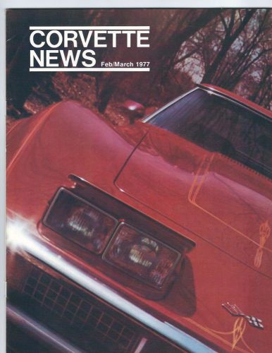 Corvette news magazine feb/march 1977 original/mint condition