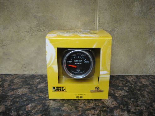 New auto meter 6148 cobalt  2-1/16&#034; 140-300 °f oil temperature gauge