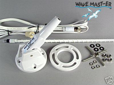 Cb marine antenna - new white - complete with mount