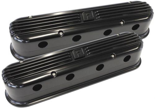 Aeroflow billet retro valve covers suit gm ls series - black