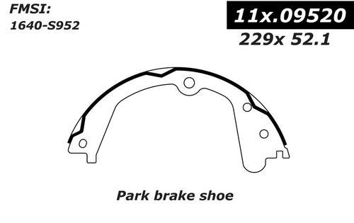 Centric 111.09520 parking brake shoe