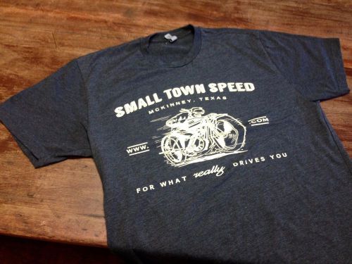 2xl black heathered small town speed bonneville motorcycle shirt 2x hot rod