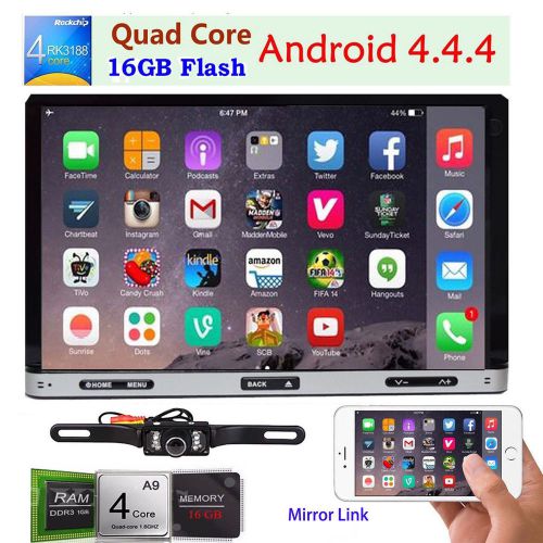 Android 7&#034; double 2din 3g wifi car radio stereo dvd player gps navi bluetooth hd