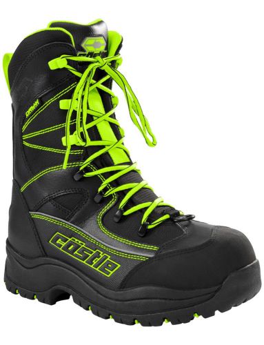 Castle x racewear force 2 mens snowmobile boot hi-vis