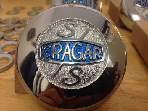 Cragar ss mag wheel hub cap set of 4 # 9090 nos 1969 mustang &amp; lug nut / washers