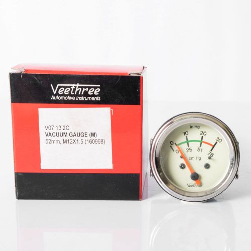 Vintage veethree 52mm vacuum gauge