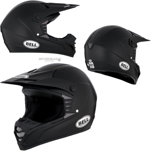 Bell helmet sx-1 matte black solid 2xlarge motocross ms off road dirt bike