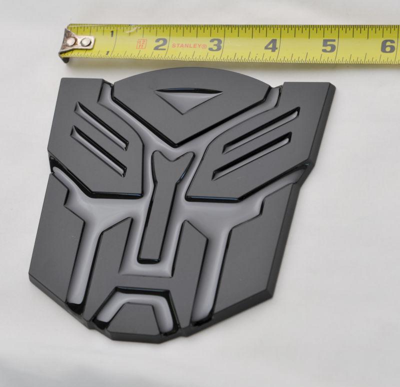 5" transformer autobot 3d black emblem new