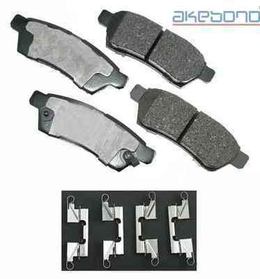 Akebono act1100 brake pad or shoe, rear-proact ultra premium ceramic pads