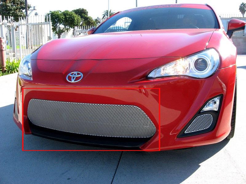 2012-2013 scion frs fr-s grillcraft silver mesh grill center grille toy1840s