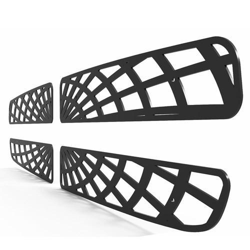 Dodge durango 97-03 black spider web front metal grille trim cover grill insert