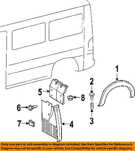 Dodge oem 5104518aa mud flap-splash guard