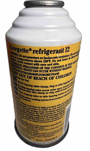 Chargette r12 auto a/c refrigerant four  12 oz cans - new old stock lot of 4