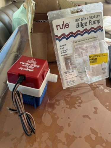 Rule model 20f 800 gph / 3030 lph bilge pump 12volt