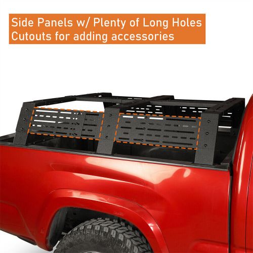 12.2in overland trunk bed rack cargo carrier for toyota tundra &amp; tacoma 6&#039; bed