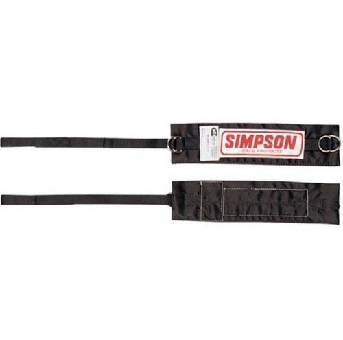 Simpson racing aradu arm restraints - sfi 3.3 - adult - black