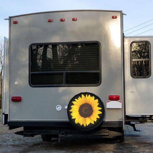 Spare tire cover yellow sunflower spare tire cover dust-proof wheel tire cover