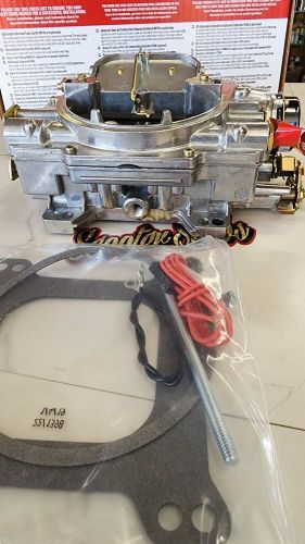 Edelbrock 1411 performer 750 cfm 4 barrel carburetor, electric choke, alum. body