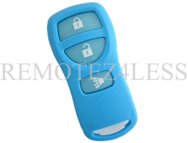 New light blue glow in the dark nissan infiniti keyless entry remote key fob