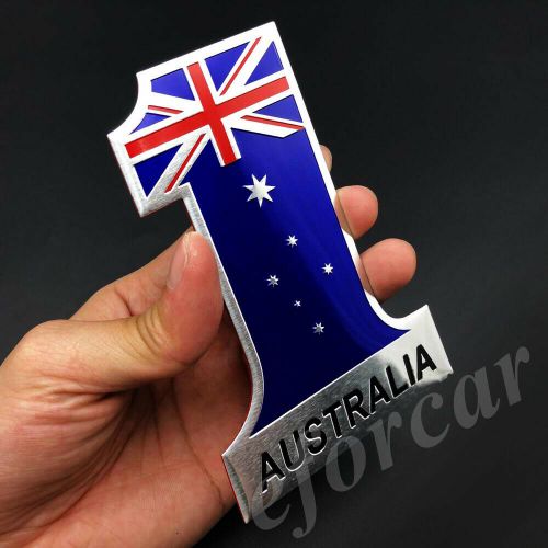 Australia australian no.1 flag emblem car badge motorcycle tank decal sticker