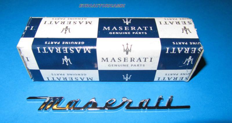 Maserati gransport / quattroporte interior console script emblem badge new o.e 