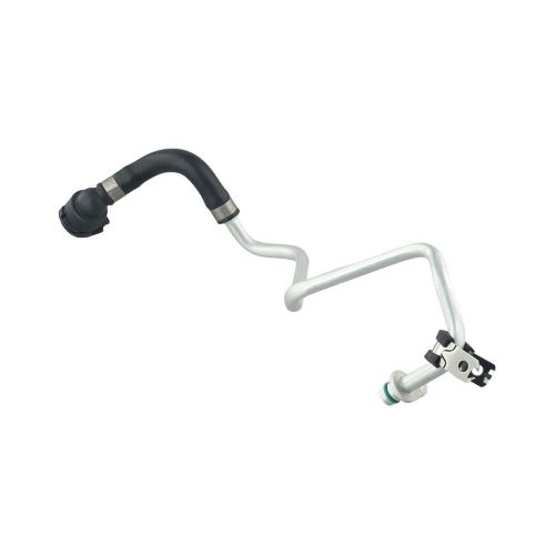 Silver and black turbocharger coolant return line for 1 2 3 4 5 7 series