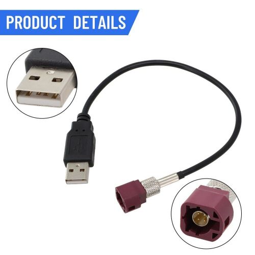 Black and brown usb adapter cable for car audio retrofit in for/for benz