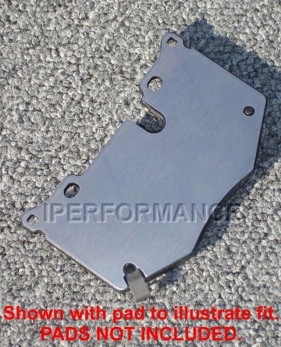 Titanium brake pad shim heat shield set for chevy corvette c8 z51 20- w/ oem rr