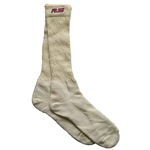 Rjs racing equipment 800070006 nomex socks fire retardant x-large white