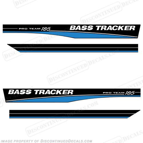 Fits bass tracker pro team 185 decals - blue