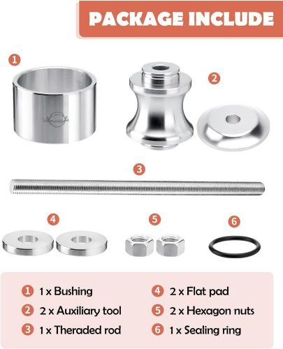 40/44 mm wheel bearings removal tool kit for polaris atv, removal/installation