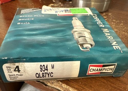 Champion marine spark plug 934m / ql87yc pack of (4)