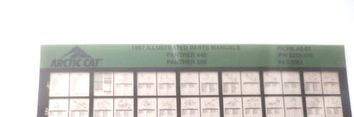 Arctic cat microfiche p/n 2255-570 fiche a5-81 1997 panther 440 1997 panther 550