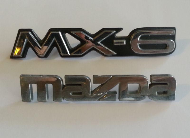 Original 96 94 95 96 mazda mx-6 1996 1995 1994 1993 trunk rear emblem logo