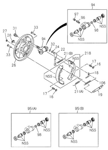 Genuine honda bolt rear 8-94134-103-0