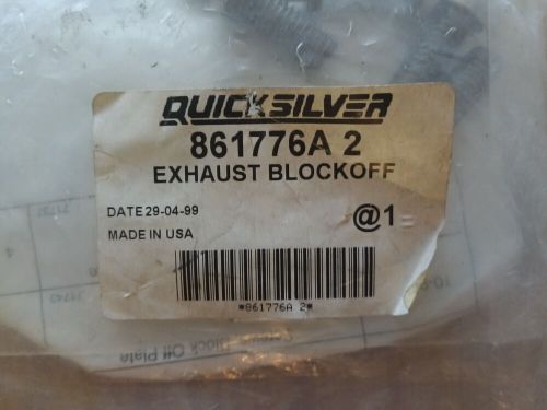 Quicksilver mercury mercruiser exhaust block off plate 861776a2 oem