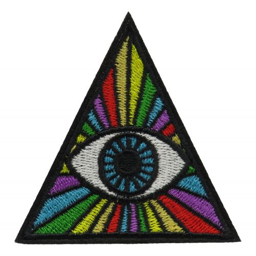 Patch patch psychedelic pyramid ironing patch biker patch punk rocker patch-