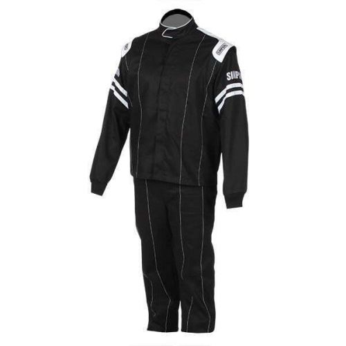 Simpson racing lk22174 legend ii racing jacket (only) - youth s (7/8) - black