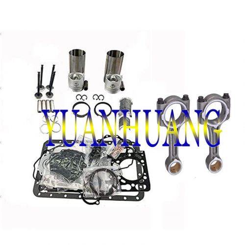 Z500 overhaul rebuild kit + 2pcs connecting rods fits for kubota engine tractor