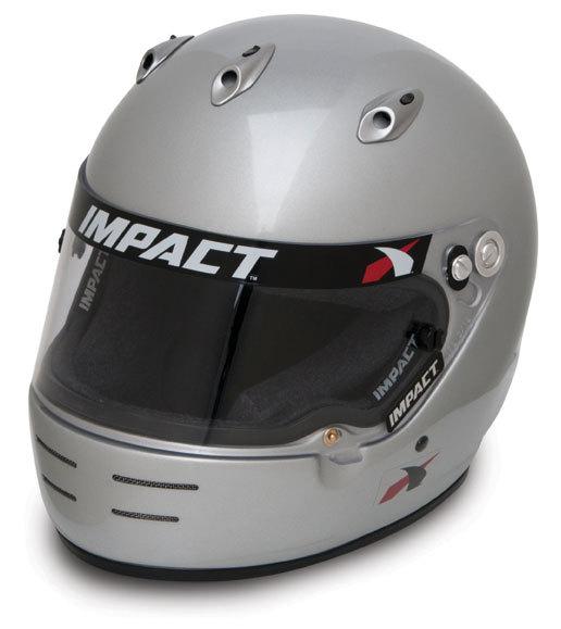 Impact racing 17199308 ss helmet small silver sa2010