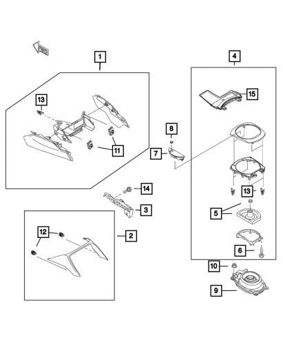 Genuine mopar gearshift lever cap 68315425aa