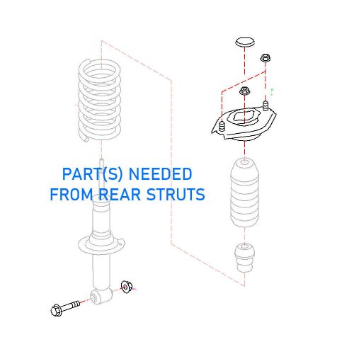 Godspeed mono ss adjustable coilovers shocks kit for 2018-2021 subaru forester