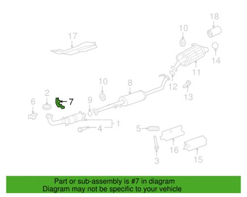 ⭐⭐ rear converter &amp; pipe clamp for honda cr-v 2007 - 2009 genuine oe ⭐⭐