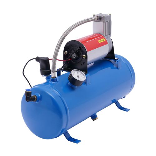 Air horn compressor 6l tank pump 150 psi for air horn car train truck boat