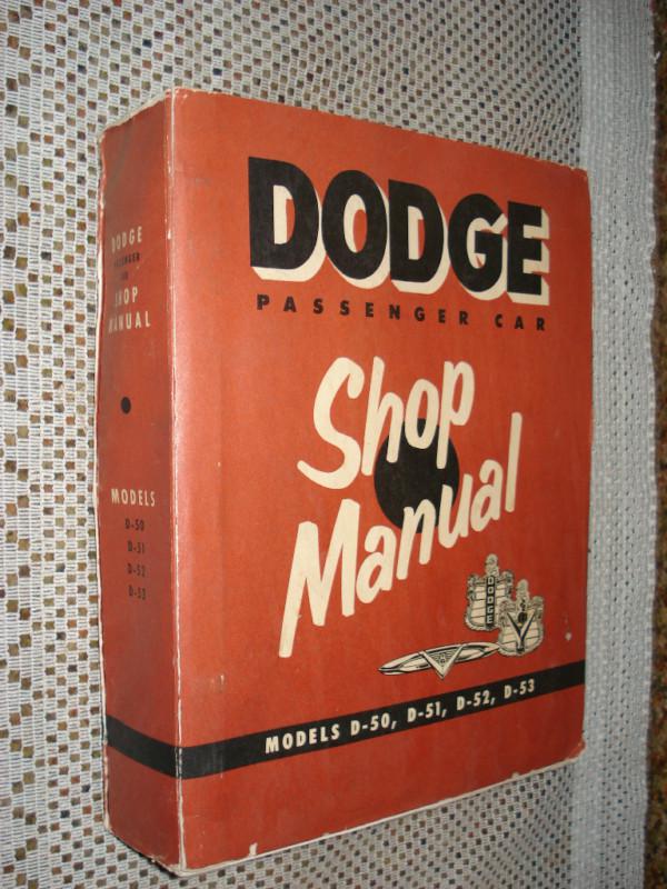 1954 dodge shop manual service book original d50 d51 52