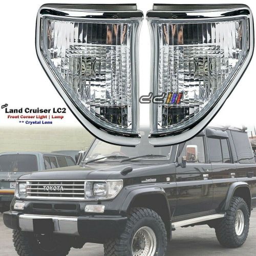 Pair corner light lamp for toyota land cruiser lc2 lj78 lj79 kzj78 90-96 + fast