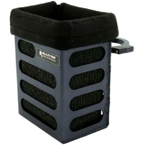 Allstar aluminum race radio box padded 10441 short box 1.75&#034; clamp-on