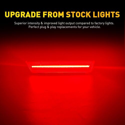 Pair led side lights rear marker signal lamp turn for 2008-2014 dodge challenger